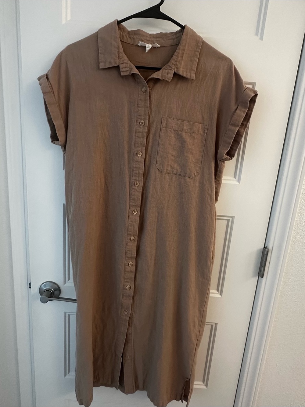 80% Linen shirt dress